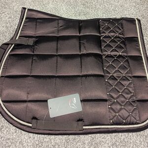 Elegant Black Quilted Pet Saddle Pad